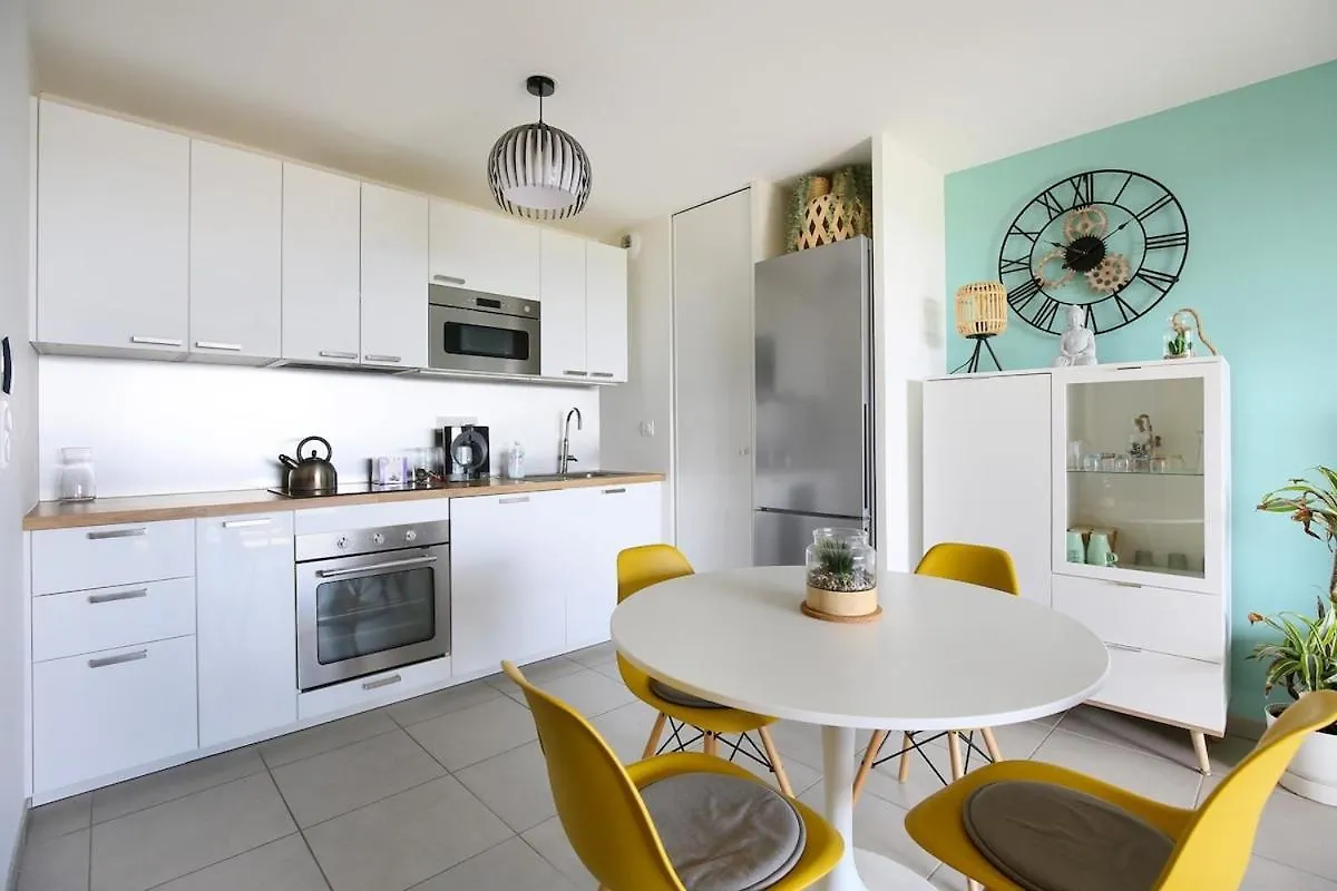 T3 Panoramic View Toulouse, Near Chu Rangueil, 2 Chambres, Tout Equipe, Neuf شقة تولوز